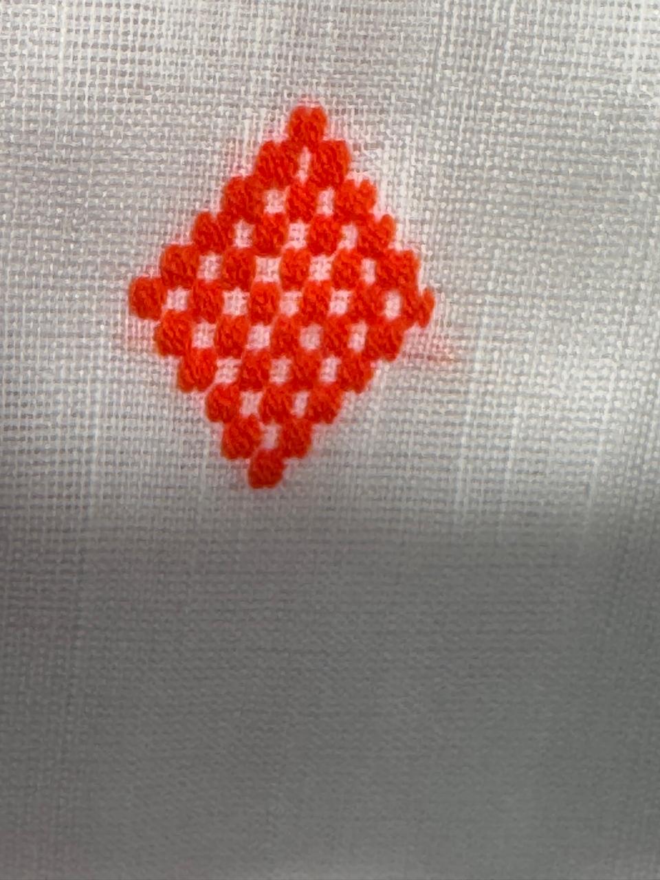 Khadi Cotton Handwoven Tangail White Saree